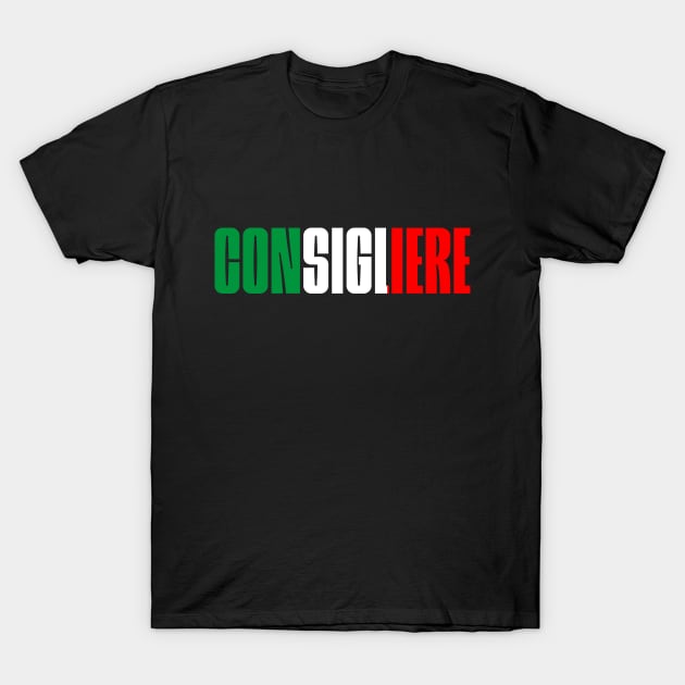 Consigliere, Italian American Lawyer Gift Idea T-Shirt by GraphixbyGD